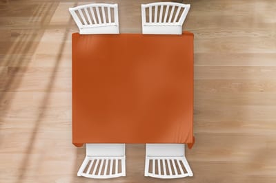 Tafelkleed - Tafellaken - 120x120 cm - Terracotta - Bruin - Palet - Effen - Kleuren - Kleur - Binnen en Buiten