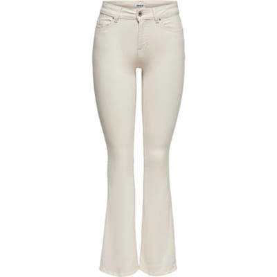 Only ecru dames jeans   Blush   Regular waist   Rinsewash wassing   Flared fit   5-Pocket zakken   Knoop- en ritssluiting   Duurzaam   Regular waist
