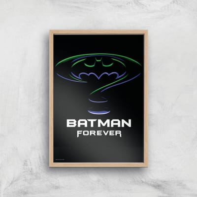 Batman Forever Giclee Art Print - A4 - Wooden Frame