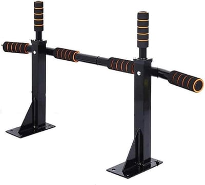 Fitness Bar - Krachtstang - Thuis Kracht Trainen - Versterkte Stalen Structuur - 300kg Draagvermogen - Zwart