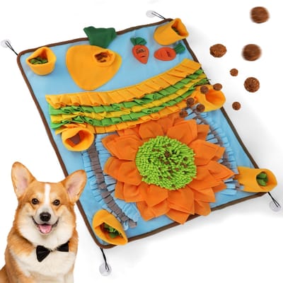Nobleza Snuffelmat voor Honden - Anti Schrok Voermat - Interactief Hondenspeelgoed - Wasbaar & Antislip - 75x58 cm