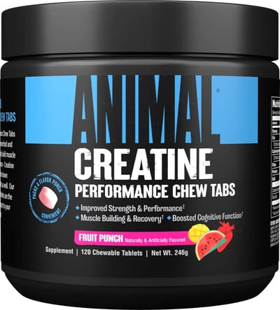 Universal Nutrition Animal Creatine Chews (120) Fruit Punch - Creatine - Creatine Monohydraat