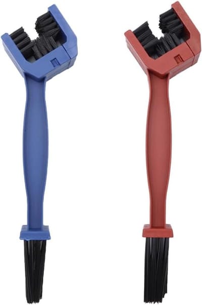 Allecto plus - Ketting Borstel Cleaner Kit Motorfiets Fiets - Efficiënt Schoonmaken Tool-Fietsen - Blauw Rood