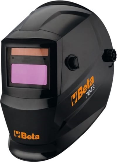 Beta automatische LCD lashelm, voor elektrode lassen, MIG/MAG, TIG en plasma, Voeding door zonnecellen