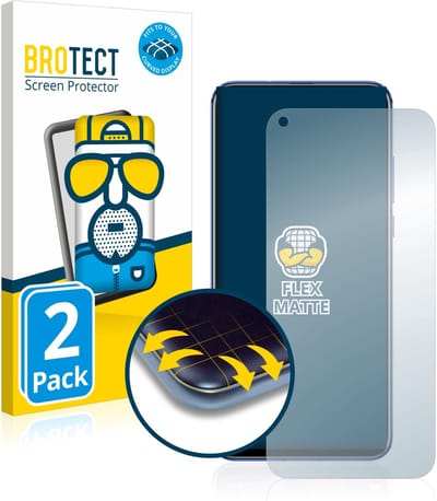 BROTECT - Screenprotector voor Honor View 20 - Folie Beschermfolie matte volledig dekking 2 Stuks