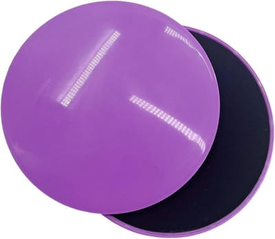 Glij discs - Oefen sliders - Core training - Dubbelzijdig anti-slip - 2 stuks - Paars