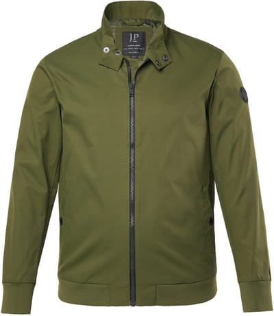 JP 1880 - Heren - Bomberjas opstaande kraag drukknoop - Donkerkaki - Maat 3XL