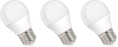 Spectrum LED Kogellamp E27 6W - 230V - 540 Lumen - 4000K Neutraal Wit - Natuurlijk Licht - Energiezuinig - 3 stuks