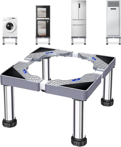 Universele Verstelbare Onderstel voor Wasmachine en Droger - Zwaar Metalen Platform
