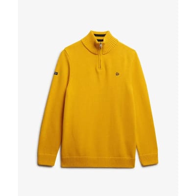 Superdry - Katoenen Trui Met Halve Rits - Heren - Sweaters