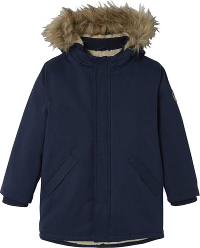 Vertbaudet Jongensparka met capuchon en gerecyclede polyester voering
