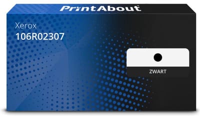 PrintAbout huismerk Toner 106R02307 Zwart Geschikt voor Xerox