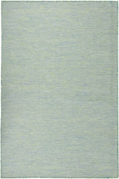 vidaXL - Buitenkleed - platgeweven - 120x170 - cm - turquoise