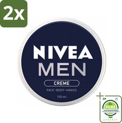 NIVEA MEN - Crème - Bodycrème - 150 ml - Voordeelverpakking - 2 stuks - Crème voor mannen - Gezicht verzorging