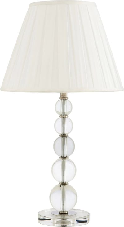 Eichholtz Tafellamp Aubaine met glazen kristallen H69cm incl. lampenkap