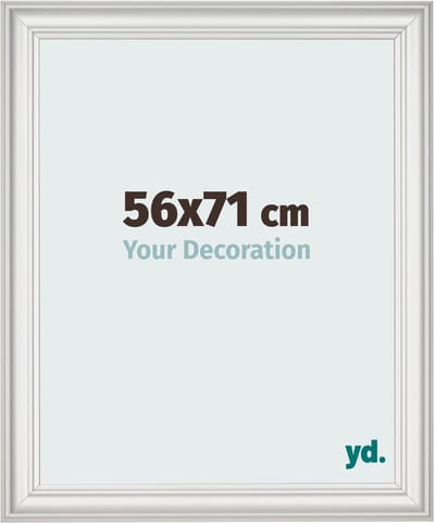 Your Decoration - Fotolijst 56x71 cm - MDF - Wit Geveegd - Lazio