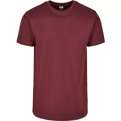 Urban Classics - Basic Heren Tshirt - 4XL - Bordeaux rood