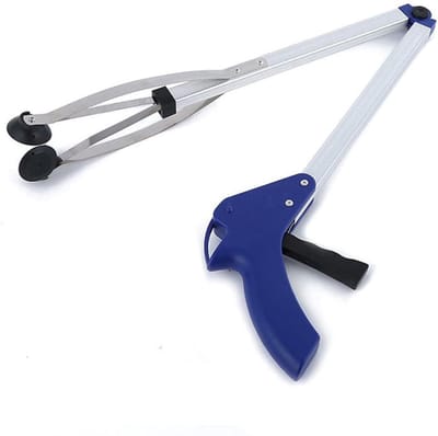 Afvalgrijper - Ophaalklem - 80 cm - Lange paal met vergrendeling - Aluminiumlegering - Antislipgreep - Geschikt voor ouderen en gehandicapten
