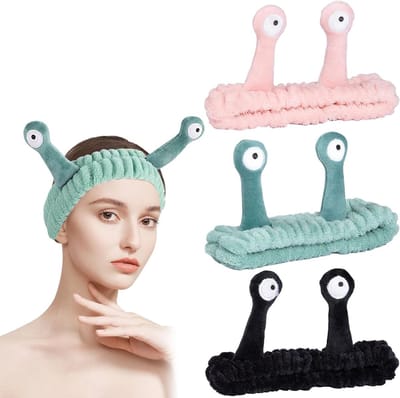 Schattige hoofdband voor vrouwen van koraal fleece, ideaal voor gezicht wassen, make-up en sportactiviteiten