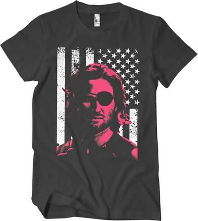 Escape From New York Heren Tshirt -S- Plissken Stars And Stripes Zwart