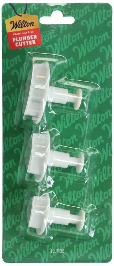 Wilton Plunger Uitsteker Kerstboom set/3