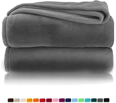 Zachte flanellen knuffeldeken - Super zacht fleece voor sofa en onderweg - Standaardformaat 130 x 170 cm