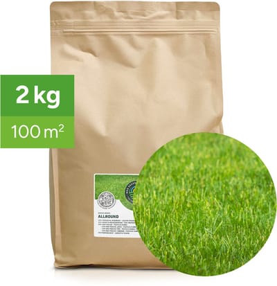 Allround: Graszaad Universeel Recreatiegazon - 2 kg voor 100 m² - Vlotte kieming en vestiging - Diepe en sterke beworteling - Bestand tegen schaduw en droogte