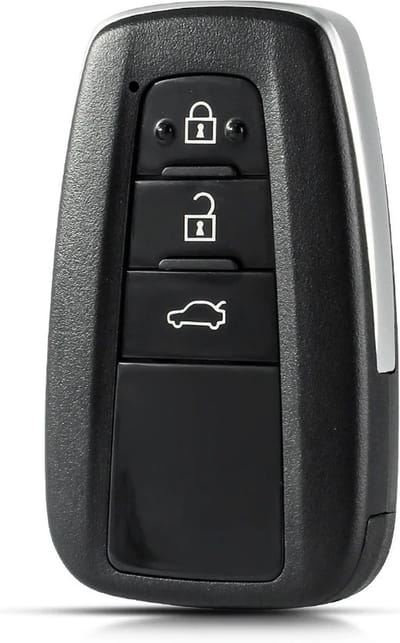 XEOD Autosleutelbehuizing - sleutelbehuizing auto - sleutel - Autosleutel / Geschikt voor: Toyota Camry & Corolla 3 knops