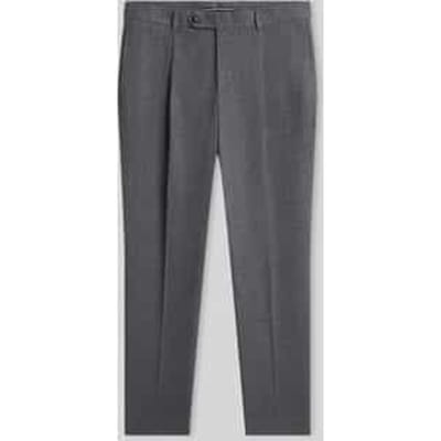 tapered fit bandplooibroek van katoenmix