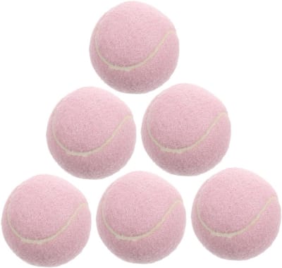 Trainingsballen - Beginners ballen - Tennis oefenen - Zachte elastische - 6 stuks - Roze
