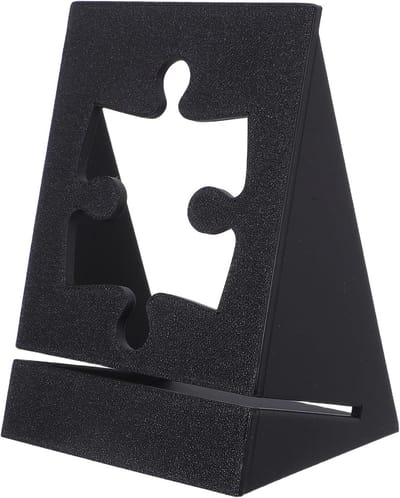 Puzzeldeksel Houder - Puzzel Organizer - Puzzel Sorteren - Dubbelzijdig Ontwerp - 14 x 10 x 0.1 cm - Zwart