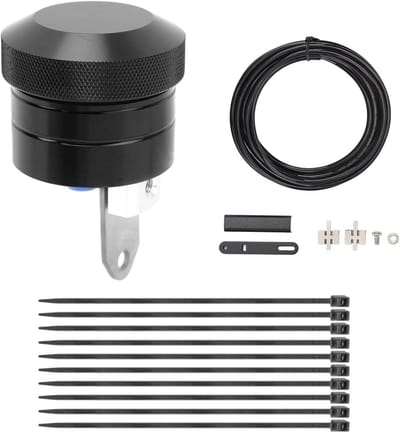 Motorkettingsmeersysteem - Kettingsmeerder Motor - Motoronderhoud Vereenvoudigen - Handsfree Smering - 18 x 17 x 6 cm - Zwart