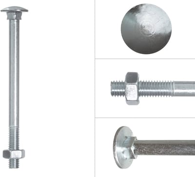 Wovar Slotbouten Verzinkt M10 x 130 mm | 50 stuks