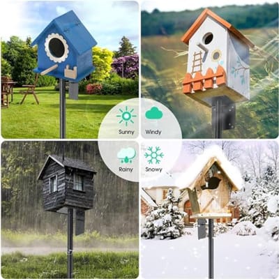 Vogelhuis stanghouderset - 190 cm Vogelvoederdispenser standaard voor Buiten