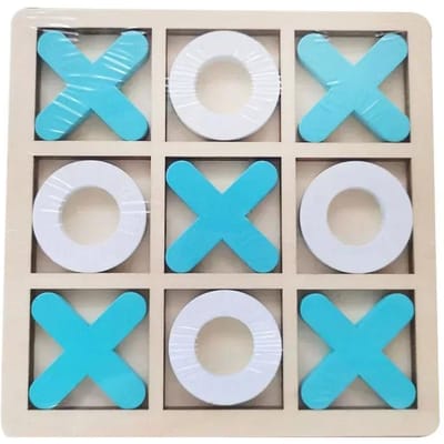 Ketting Driehoek Schaak Kinder Puzzel Bordspel Denken Logica Training Educatief Interactief Speelgoed Strijd Kit ideaal voor Familiefeest Cadeau blue