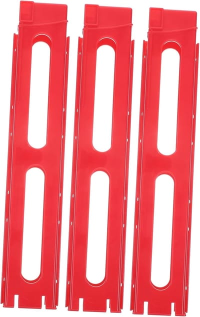 Domino Trein Clips - Domino Accessoires - Automatisch Plaatsen - Gladde Afwerking - Handzaam Formaat - Rood