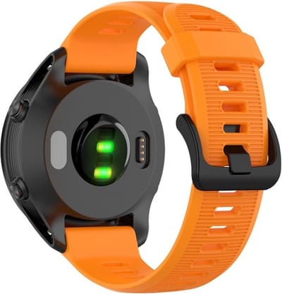 Siliconen bandje - geschikt voor Garmin Forerunner 935 / 945 / 955 / 965 / 745 / 970 - oranje