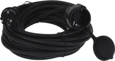 Verlengsnoer - 10 meter - IP44 Spatwaterdicht met Afsluitklep - 3x1.5mm