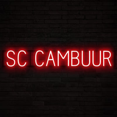 SC CAMBUUR - Lichtreclame Neon LED bord verlicht | SpellBrite | 98,87 x 16 cm | 6 Dimstanden & 8 Lichtanimaties | Reclamebord neon verlichting
