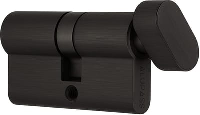 Deur Cilinder - Profielcilinder Sluiting - Voordeur Beveiligen - Met Draaiknop Binnen - 50/40 mm - Zwart
