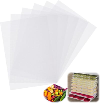 10 Stuks Herbruikbare Silicone Droogvellen 38.5×28.5 cm - BPA-vrij Netmat voor Fruit Drogen, Geschikt voor Droogmachines en Voedseldehydrators