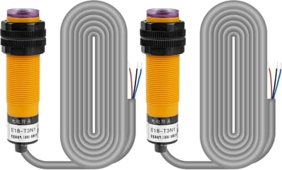 Infrarood Foto-elektrische Sensor Schakelaar 3-draads NPN Normaal Open 5m DC 6V-36V - 2 Stuks