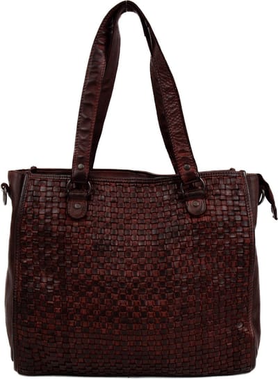 Bear Design Dorien Leren Shopper - Bordeaux