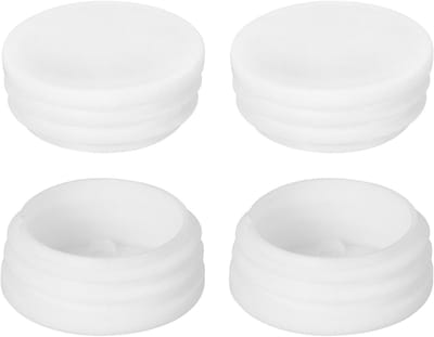 1-3/4 inch (45mm) Ronde Plastic Stopper - 6 Stuks Witte Stoppen voor Pijpen, Meubilair en Tuinaccessoires