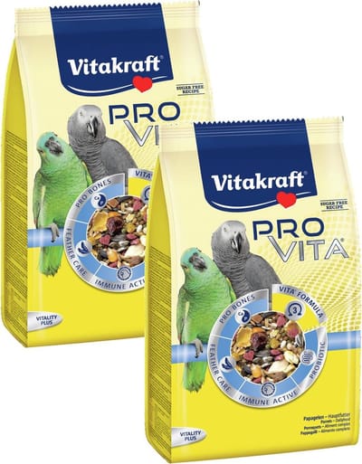 Vitakraft Pro Vita Papegaai - Vogelvoer - 2 x 750 g
