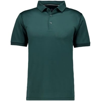 Ragman Polo Luxury Uni Color Mercerized Cotton Donker Groen / male
