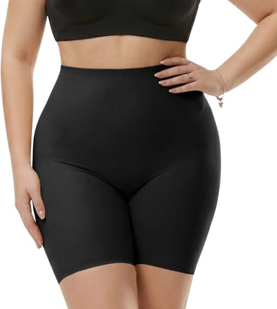 Corrigerende Short High Waist - Naadloos - Maat S - Shapetape - Zwart - Shapewear Short voor Dames - Platte Buik - Anti Schuren - Onder Jurk