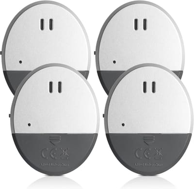 Driehek Alarm Set 4 Stuks - 130dB Luid Trillingssensor Inbraakbeveiliging Draadloos