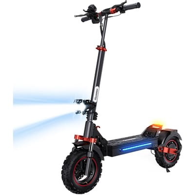 iScooter iX5S Elektrische Scooter voor Volwassenen, 1000W Motor, 48V15AH Batterij, All-Terrain E-Scooter, Max. Snelheid ​ ​ 45 km/u, 60 km bereik, 11 inch opvouwbare e-scooter, dubbele schokdempers