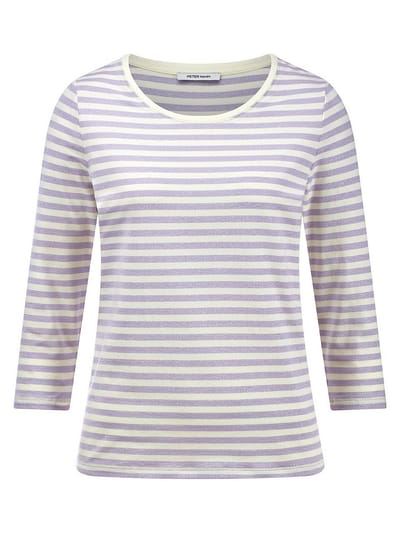 T-shirt ronde hals Van Peter Hahn paars